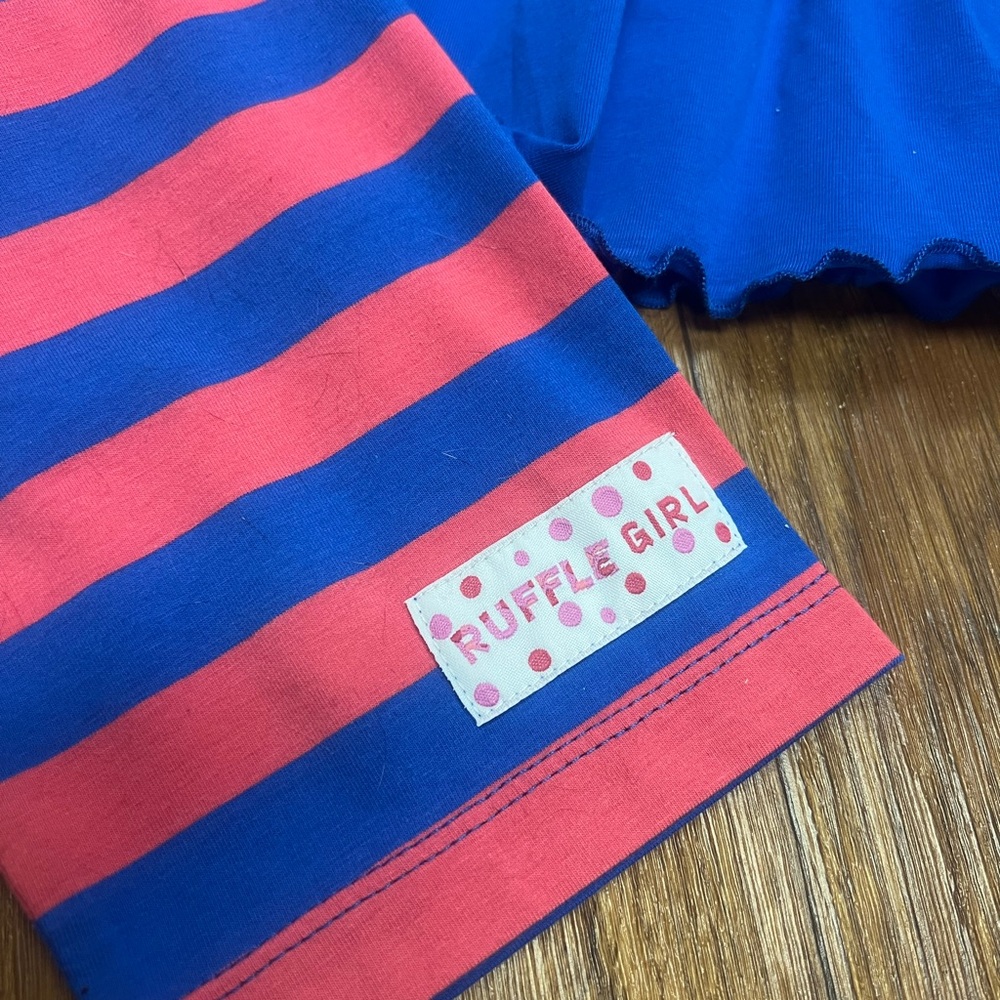 Ruffle Girl 2 Pc Knit Capri Set Girls Sz 14 - Picture 8 of 9